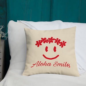Aloha Smile プレミアムクッション（スマイル / smile）46cm×46cm（18”×18”）