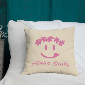 Aloha Smile プレミアムクッション（デリシャス / delicious）46cm×46cm（18”×18”）