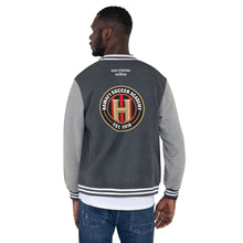 Load image into Gallery viewer, Men&#39;s Letterman Jacket Hawaii Soccer Academy Back printing
