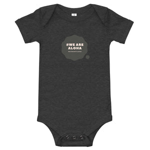 Baby Bodysuits #WE ARE ALOHA Series Cloud Black