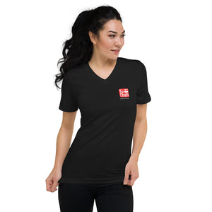 Unisex Short Sleeve V-Neck T-Shirt Yu Chun