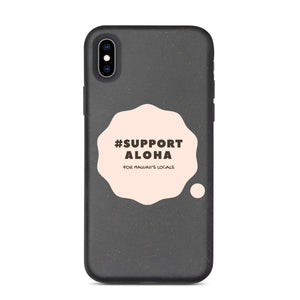 Biodegradable phone case #SUPPORT ALOHA Series Cloud Pink