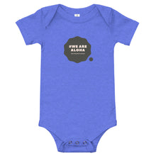 Load image into Gallery viewer, Baby Bodysuits #WE ARE ALOHA Series Cloud Black
