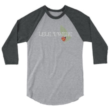 Load image into Gallery viewer, 3/4 sleeve raglan shirt LELE &#39;UWEHE Logo White
