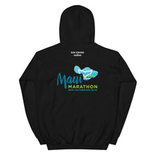Load image into Gallery viewer, Unisex Hoodie Maui Marathon Front &amp; Back printing (Logo White)
