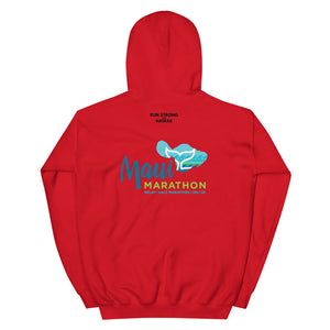 Unisex Hoodie Maui Marathon Front & Back printing (Logo Black)