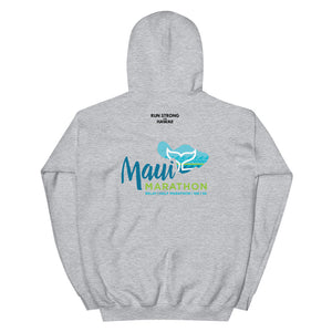 Unisex Hoodie Maui Marathon Front & Back printing (Logo Black)