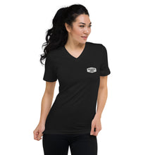 Load image into Gallery viewer, Unisex Short Sleeve V-Neck T-Shirt Maui Marathon Front &amp; Back printing (Logo White)
