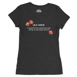 Ladies' short sleeve t-shirt LELE 'UWEHE Front & Back Printing Logo White