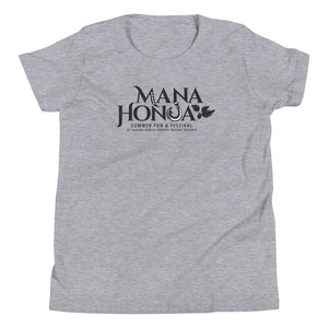 MANA HONUA Youth Short Sleeve T-Shirt Logo Black