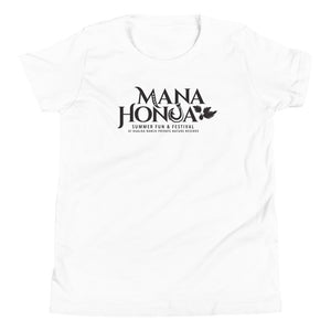 MANA HONUA Youth Short Sleeve T-Shirt Logo Black