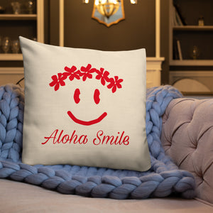 Aloha Smile プレミアムクッション（スマイル / smile）56cm×56cm（22”×22”）