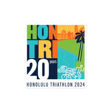 Load image into Gallery viewer, Bubble-free stickers Honolulu Triathlon 2024 20th
