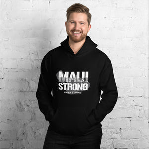 Unisex Hoodie MauiStrong Logo White