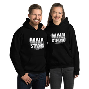 Unisex Hoodie MauiStrong Logo White