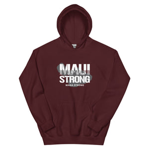 Unisex Hoodie MauiStrong Logo White
