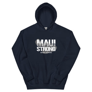 Unisex Hoodie MauiStrong Logo White