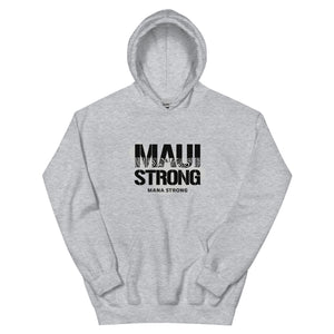 Unisex Hoodie MauiStrong Logo Black