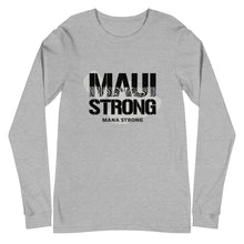 Load image into Gallery viewer, Unisex Long Sleeve Tee MauiStrong Logo Black
