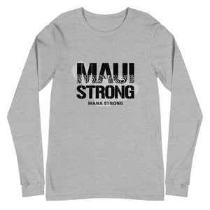 Unisex Long Sleeve Tee MauiStrong Logo Black