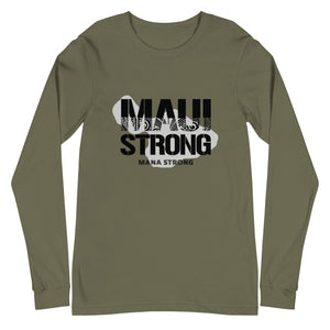 Unisex Long Sleeve Tee MauiStrong Logo Black