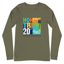 Load image into Gallery viewer, Unisex Long Sleeve Tee Honolulu Triathlon 2024 20th
