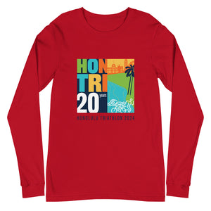 Unisex Long Sleeve Tee Honolulu Triathlon 2024 20th