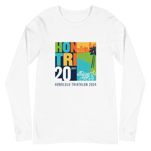 Unisex Long Sleeve Tee Honolulu Triathlon 2024 20th