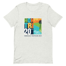 Load image into Gallery viewer, Short-Sleeve Unisex T-Shirt Honolulu Triathlon 2024 20th
