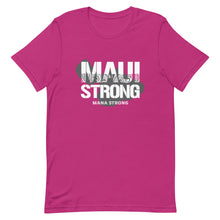 Load image into Gallery viewer, Short-Sleeve Unisex T-Shirt MauiStrong Logo White
