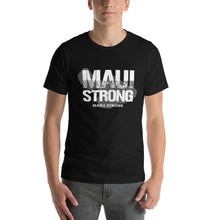 Load image into Gallery viewer, Short-Sleeve Unisex T-Shirt MauiStrong Logo White
