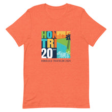 Load image into Gallery viewer, Short-Sleeve Unisex T-Shirt Honolulu Triathlon 2024 20th
