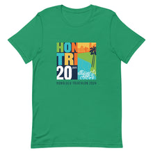 Load image into Gallery viewer, Short-Sleeve Unisex T-Shirt Honolulu Triathlon 2024 20th
