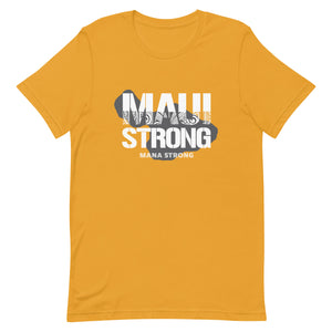 Short-Sleeve Unisex T-Shirt MauiStrong Logo White