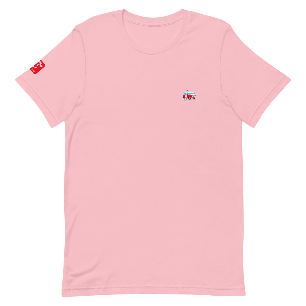 Aloha Smile ユニセックスTシャツ 淡い色（ワゴンバス / Wagen Bus）