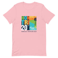 Load image into Gallery viewer, Short-Sleeve Unisex T-Shirt Honolulu Triathlon 2024 20th
