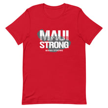 Load image into Gallery viewer, Short-Sleeve Unisex T-Shirt MauiStrong Logo White
