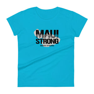 Women's short sleeve t-shirt MauiStrong Logo Black