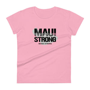 Women's short sleeve t-shirt MauiStrong Logo Black