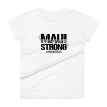 Load image into Gallery viewer, Women&#39;s short sleeve t-shirt MauiStrong Logo Black
