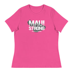 Women's Relaxed T-Shirt MauiStrong Logo White