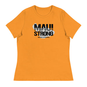 Women's Relaxed T-Shirt MauiStrong Logo Black