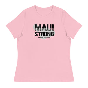 Women's Relaxed T-Shirt MauiStrong Logo Black