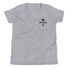 Load image into Gallery viewer, Youth Short Sleeve T-Shirt Honolulu Triathlon 2023 (Logo Black)
