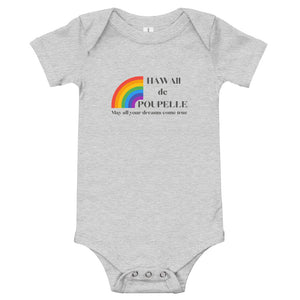 Baby Bodysuits Hawaii de Poupelle (Rainbow Logo black)