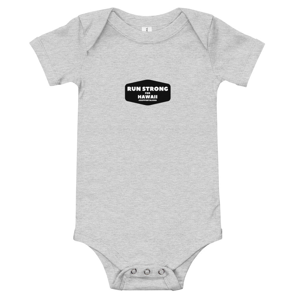 Baby Bodysuits Honolulu Triathlon Front & Back printing (Logo Black)