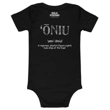 Load image into Gallery viewer, Baby Bodysuits ONIU Front &amp; Back Printing Logo White
