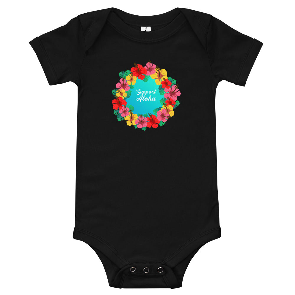 Baby Bodysuits #SUPPORT ALOHA Series Flower