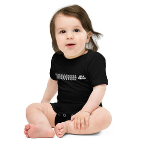 Baby Bodysuits E ALA E Front & Back Printing Logo White