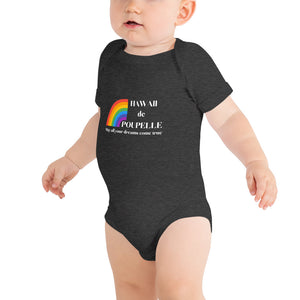 Baby Bodysuits Hawaii de Poupelle (Rainbow Logo white)